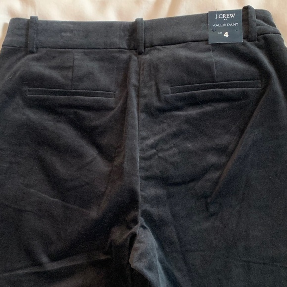J. Crew "Kallie" Black Velvet Pant - Picture 16 of 16